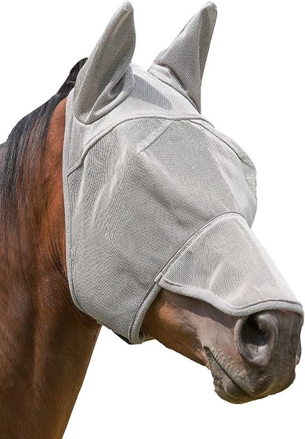 Weaver Leather Nose & Ear Cover Horse Mask, Gray 3 Weaver Leather Nose & Ear Cover Horse Mask, Gray