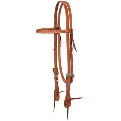 Weaver Leather Premium Harness Leather & Diamond Bar Hardware Horse Browband Headstall