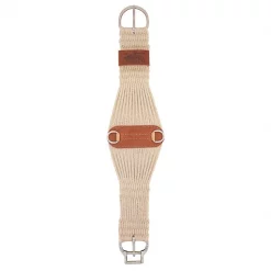 Weaver Leather Smart Cinch Natural Blend 27 Strand Roper & Roll Snug Horse Cinch Buckle