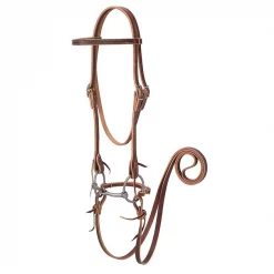 Weaver Leather Double Cheek Buckles Horse Browband Bridle