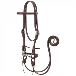 Weaver Leather Working Tack Pony Bridle & Snaffle Mouth Bit