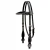 Weaver Leather Back in Black Horse Headstall