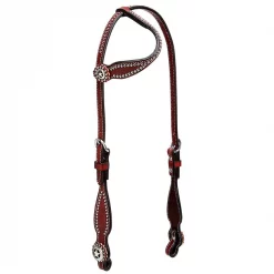 Weaver Leather Texas Star Flat Sliding Ear Horse Headstall