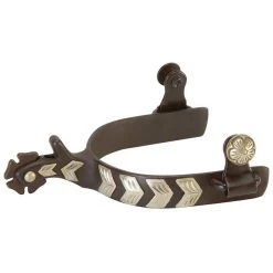 Weaver Leather German Silver Chevron Trim Men's Show Spurs