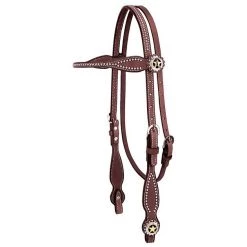 Weaver Leather Texas Star Horse Browband Headstall