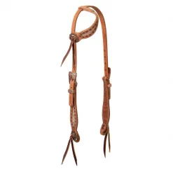Weaver Leather Copper Blossom Sliding Ear Horse Headstall
