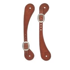 Weaver Leather Men's Shaped Harness Leather Spur Straps