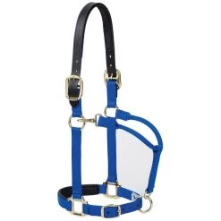 Weaver Leather Breakaway Original Adjustable Buffalo Leather Chin & Throat Snap Horse Halter