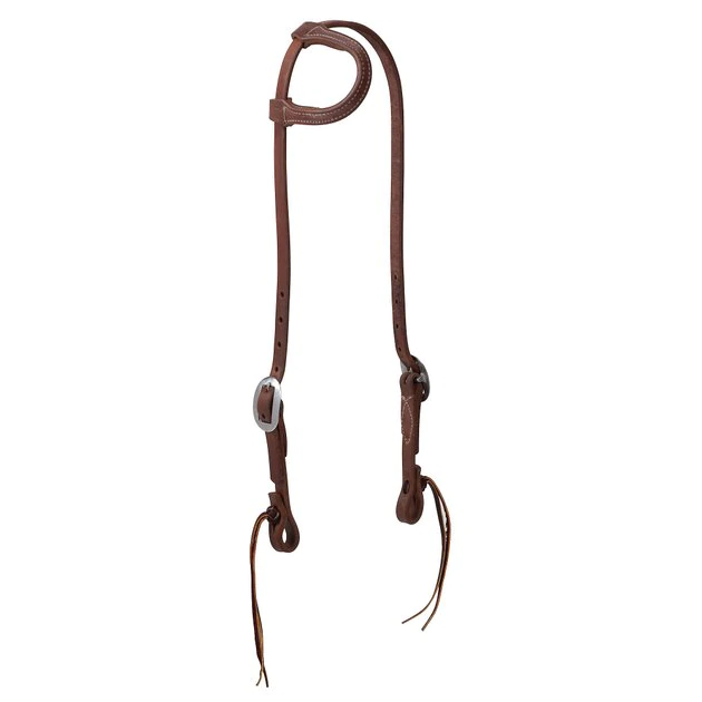 Weaver Leather ProTack Oiled Pineapple Knot Sliding Ear Horse Headstall 3 Weaver Leather ProTack Oiled Pineapple Knot Sliding Ear Horse Headstall